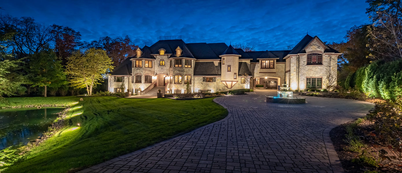 landscape lighting installed in Manchester by the Sea, MA